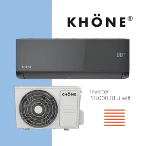 Aire Acondicionado Khöne Split Pared de 18,000 BTU/H Inverter Frío Solo (Color Negro)