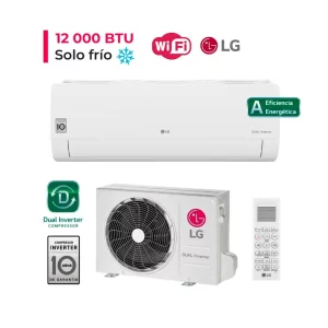 Aire Acondicionado LG Split De 12,000 BTU/H Inverter Frío Solo con WiFi