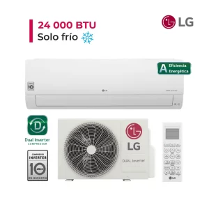 Aire Acondicionado LG Split De 24,000 BTU/H Inverter Frío Solo