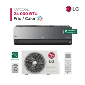 Aire Acondicionado LG Split Pared de 24,000 BTU/H Artcool Frío/Calor