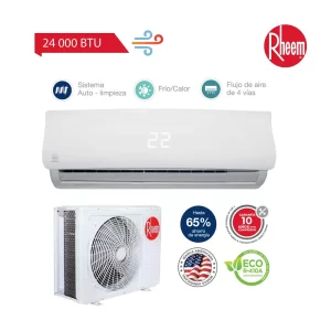 Aire Acondicionado Rheem Split De 24,000 BTU/H Inverter Frío/Calor