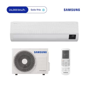 Aire Acondicionado Samsung Split Pared Windfree de 24,000 BTU/H Frío Solo